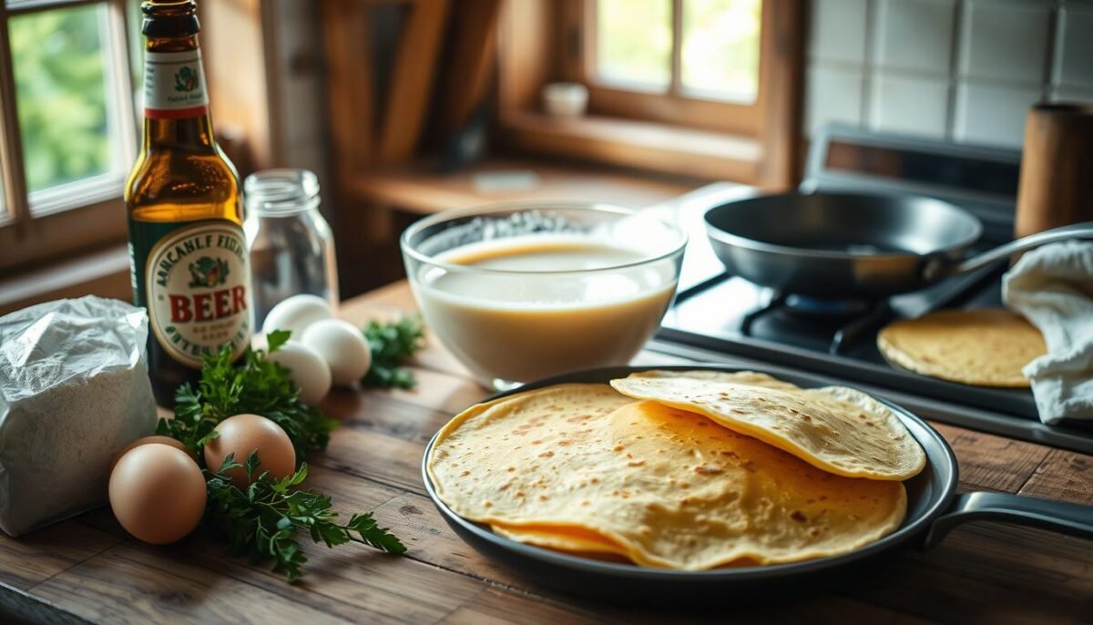 comment faire des crêpes à la bière sans lait