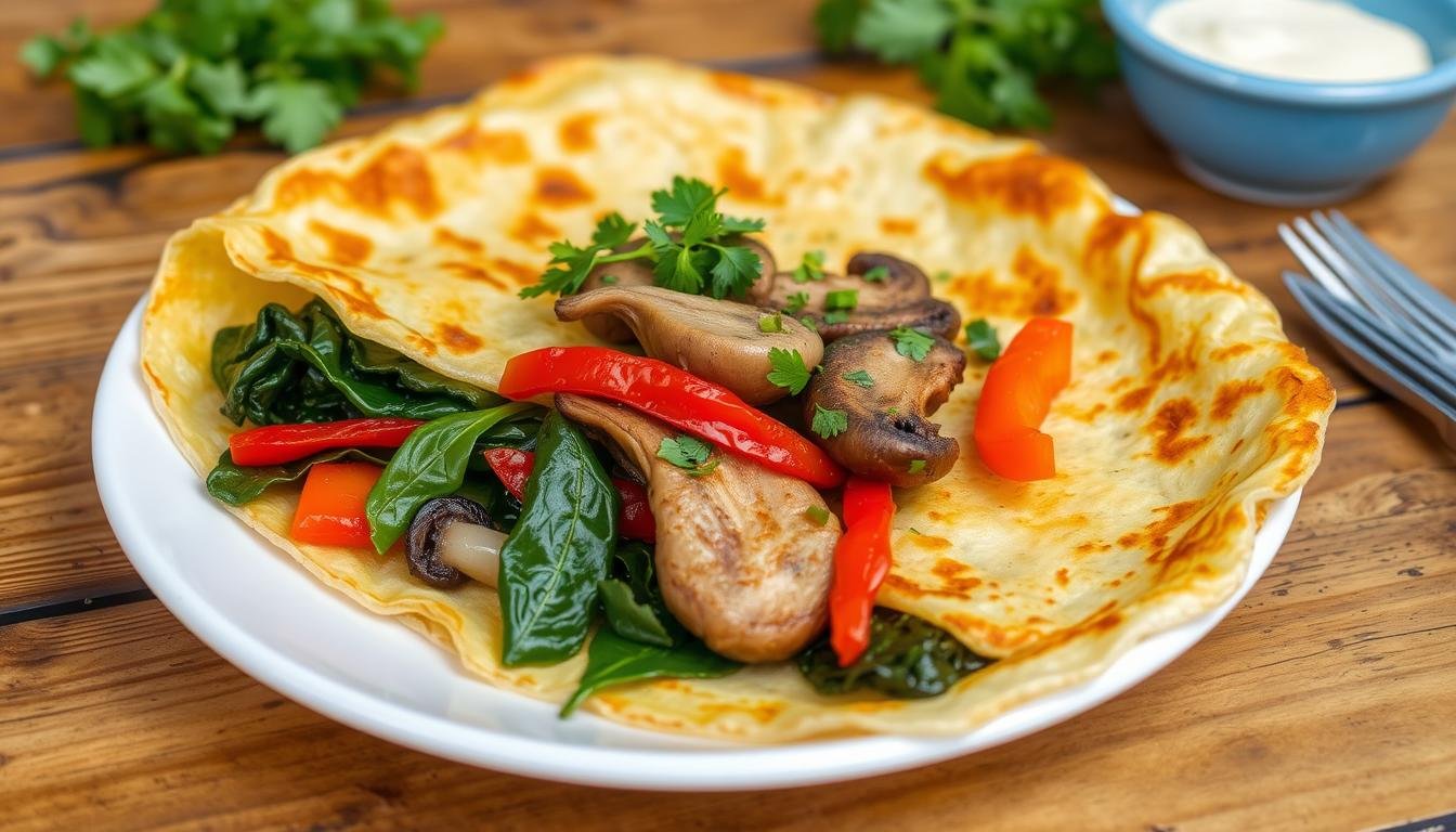 crepe salée vegetarienne